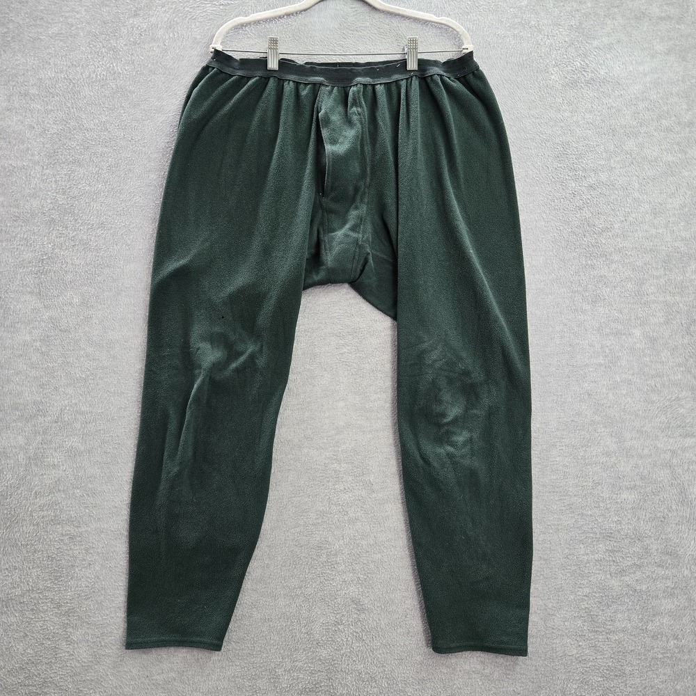 VINTAGE Patagonia Capilene Men Pants 2XL Green Base Layer Fleece Polyester READ